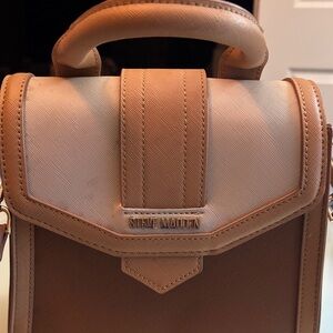 Steve Madden Cream and Brown Mini Bag